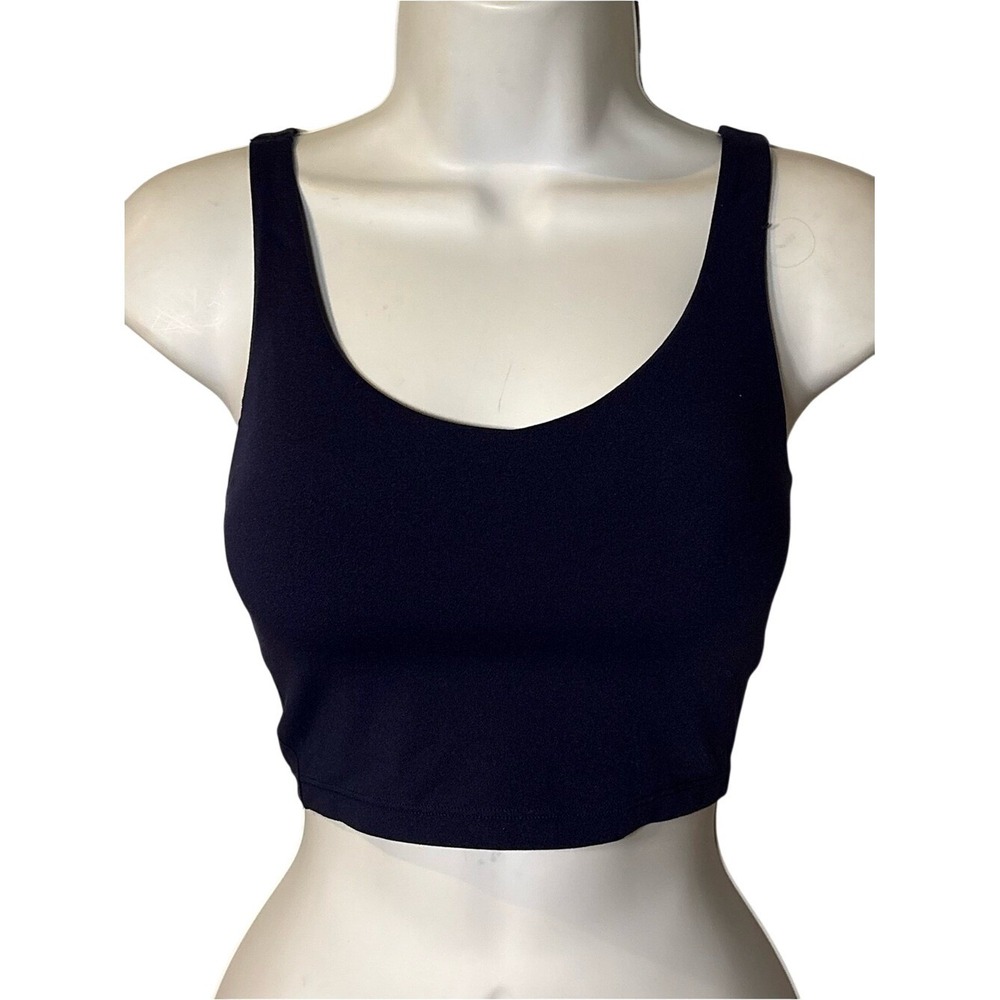 Offline by Aerie Navy Scoop Neck Cropped Tank Top